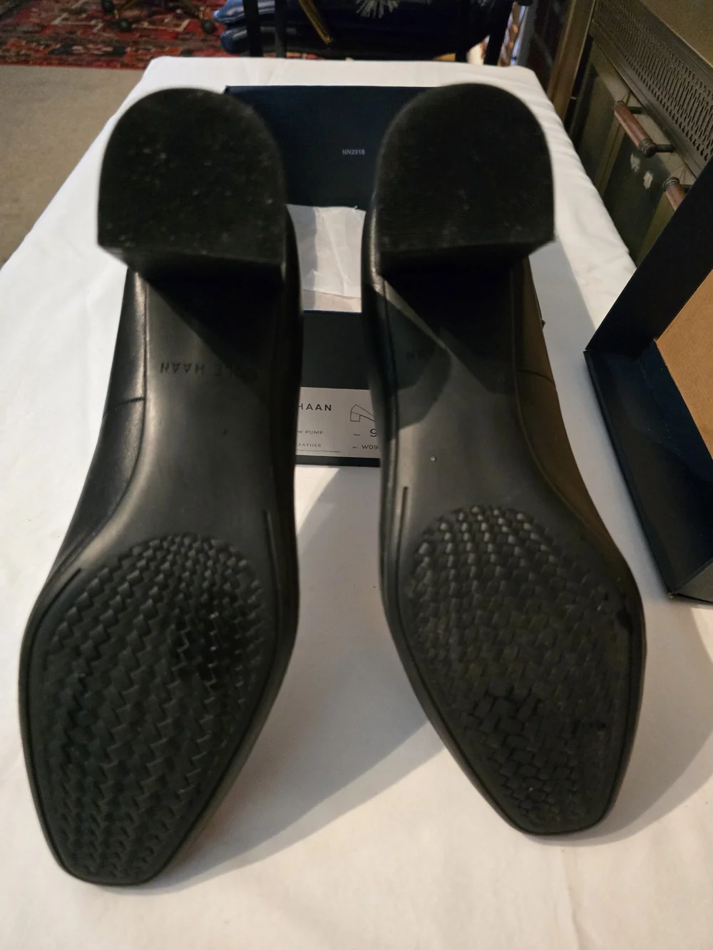 Cole Haan Black Bow Ballet Flats Dize 9.5